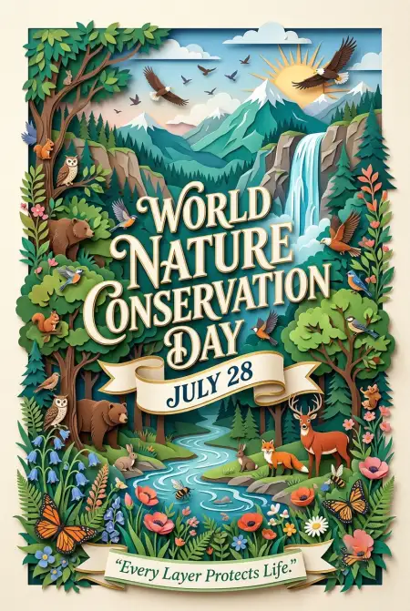 Nature Conservation Vector Illustration - Free World Nature Conservation Day 2026 Download