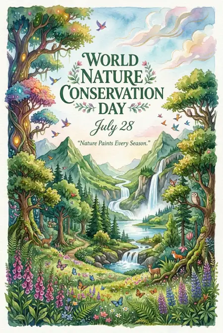 Nature Conservation Workshop Poster - Free World Nature Conservation Day 2026 Download