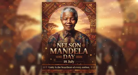 Nelson Mandela Awareness Banner 2026 - Free Nelson Mandela Poster 2026 Download