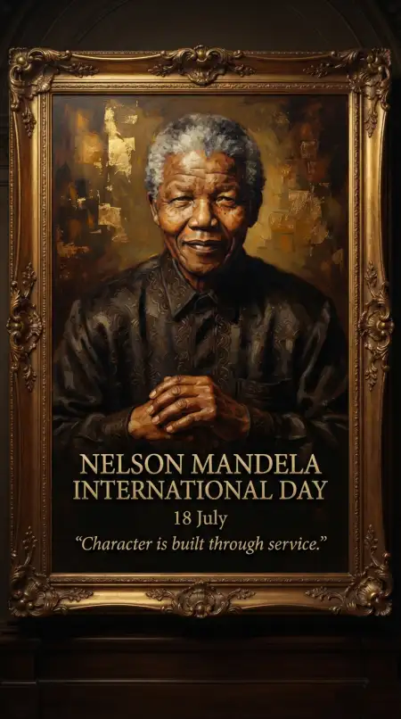 Nelson Mandela Day Appreciation Poster - Free Nelson Mandela International Day 2026 Download