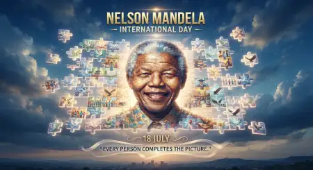 Nelson Mandela Day Artistic Background Template - Free Nelson Mandela International Day 2026 Download