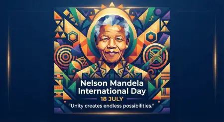 Nelson Mandela Day High Quality Vector Artwork - Free Nelson Mandela International Day 2026 Download