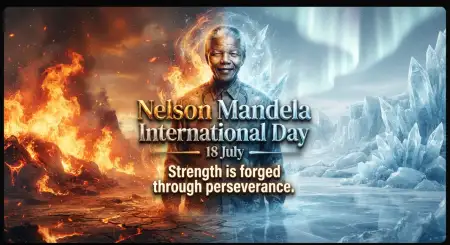 Nelson Mandela Day International Observance Poster - Free Nelson Mandela International Day 2026 Download