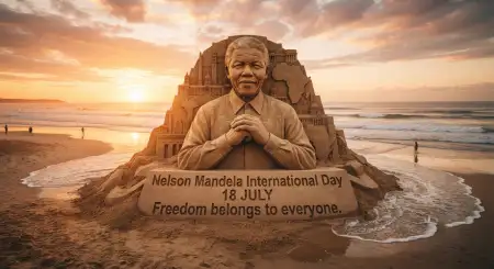 Nelson Mandela Day Transparent Png Design - Free Nelson Mandela International Day 2026 Download