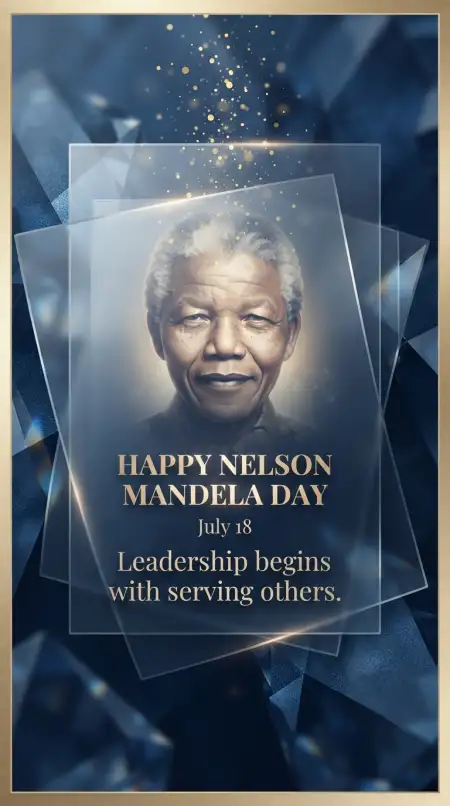 Nelson Mandela Day Wishes Card Design - Free Nelson Mandela Day Wishes Download