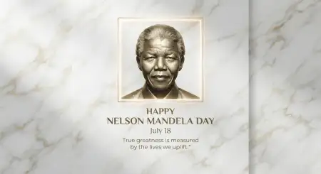 Nelson Mandela Day Wishes Template - Free Nelson Mandela Day Wishes Download