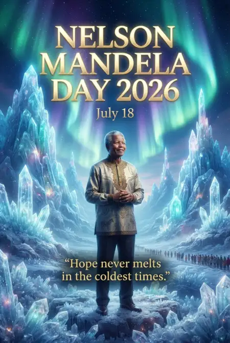 Nelson Mandela Hope Poster 2026 - Free Nelson Mandela Poster 2026 Download