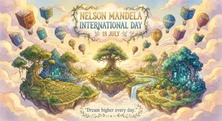 Nelson Mandela International Day Elegant Banner - Free Nelson Mandela International Day 2026 Download
