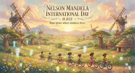 Nelson Mandela International Day Pinterest Graphic - Free Nelson Mandela International Day 2026 Download