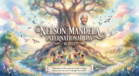 Nelson Mandela International Day Printable Classroom Banner - Free Nelson Mandela International Day 2026 Download