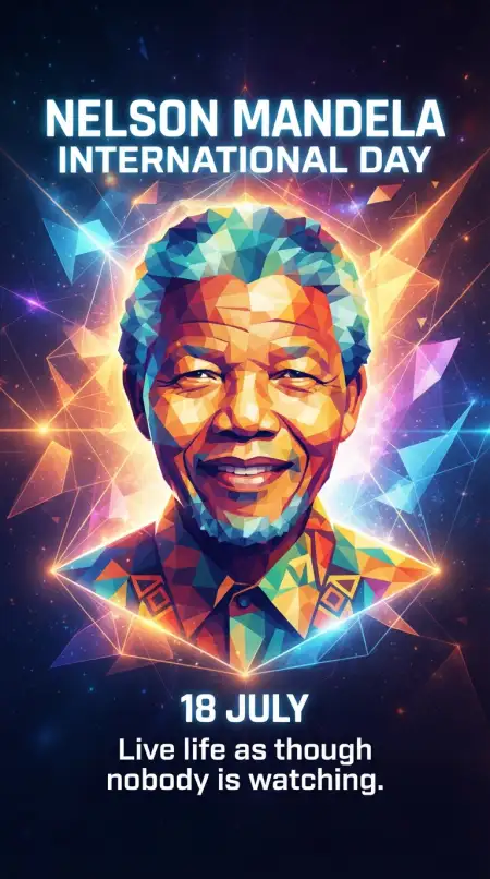 Nelson Mandela International Day Vector Illustration - Free Nelson Mandela International Day 2026 Download