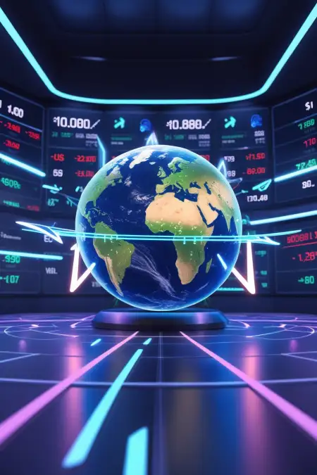 Neon Stock Market Background Wallpaper - Free Stock Market Background Download