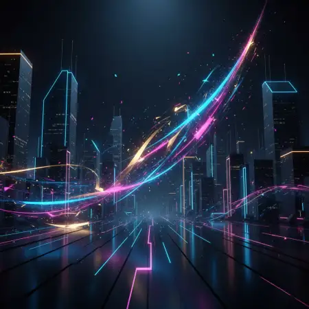 Free Neon Style New Year 2026 Background Background Download