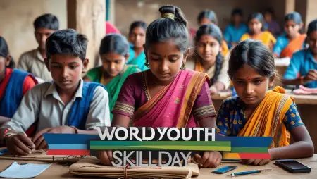 New 2025 World Youth Skills Day Banner - Free World Youth Skills Day Download