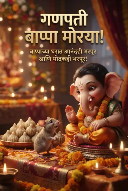 new ganesh chaturthi wishes in marathi - Ganesh Chaturthi Wishes In Marathi