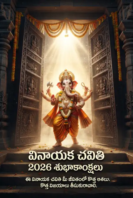 New Ganesh Chaturthi Wishes In Telugu