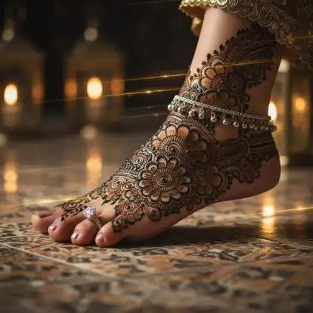 New Leg Mehndi Design For Bride - Free New Mehndi Design Download