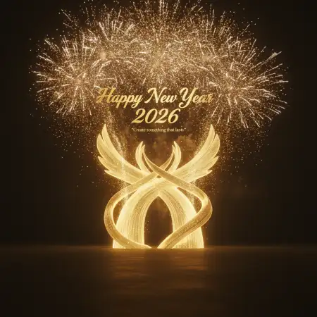 Free New Year 2026 Greeting Card Creative Design Background Download