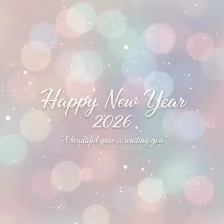 Free New Year 2026 Greeting Card Minimal Design Background Download
