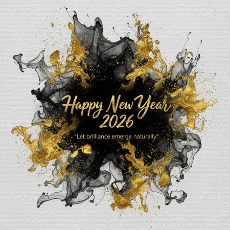 Free New Year 2026 Greeting Card Minimalist Style Background Download