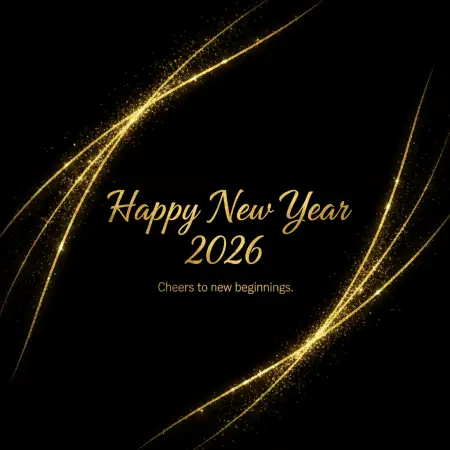 Free New Year 2026 Greeting Card Printable Background Download