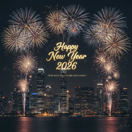 Free New Year 2026 Greeting Card Professional Background Download