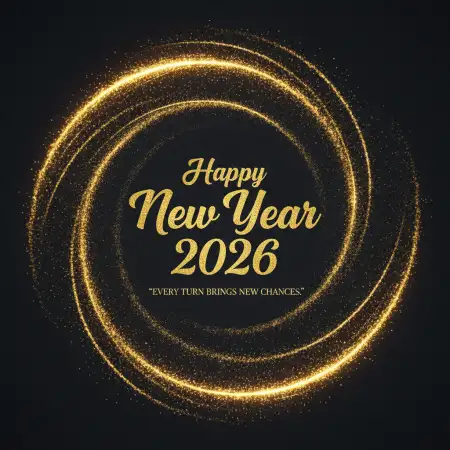 Free New Year 2026 Greeting Card Square Size Background Download