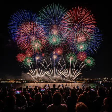 New Year Background Hd Fireworks Night - Free New Year Background Hd Download