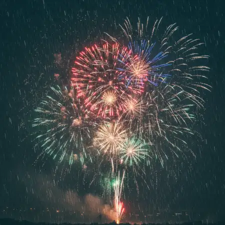 New Year Fireworks Background For Greeting Card - Free New Year Fireworks Background Download