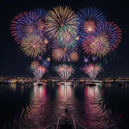 New Year Fireworks Background For Instagram Reel - Free New Year Fireworks Background Download