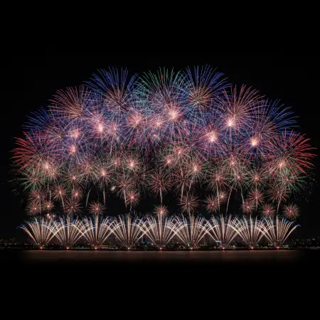 New Year Fireworks Background For Website Header - Free New Year Fireworks Background Download