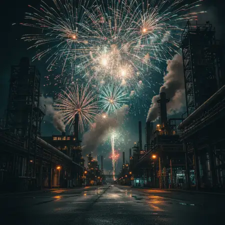 New Year Fireworks Background Golden Fireworks Night - Free New Year Fireworks Background Download