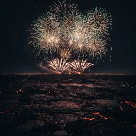New Year Fireworks Background Hdr 8k - Free New Year Background Hd Download
