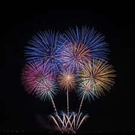 New Year Fireworks Background Night Photography Style - Free New Year Fireworks Background Download