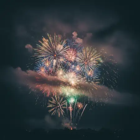 New Year Fireworks Background Professional Design - Free New Year Fireworks Background Download