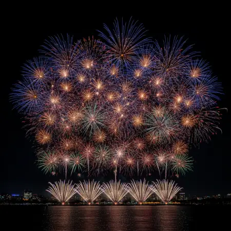 New Year Fireworks Background Stock Image Free - Free New Year Fireworks Background Download