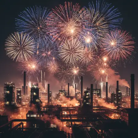 New Year Fireworks Background Vfx Effect - Free New Year Fireworks Background Download