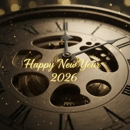 Free New Year Greeting Card Custom Design 2026 Background Download