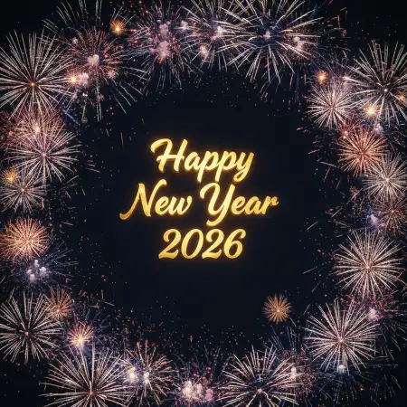 Free New Year Greeting Card Design 2026 Background Download