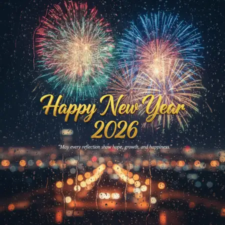 Free New Year Greeting Card Festive Design 2026 Background Download