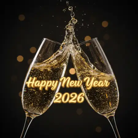 Free New Year Greeting Card Fireworks Design 2026 Background Download