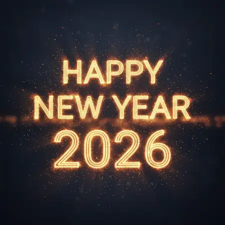 Free New Year Greeting Card Flyer 2026 Background Download