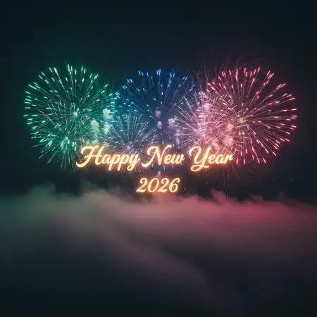 Free New Year Greeting Card For Facebook 2026 Background Download