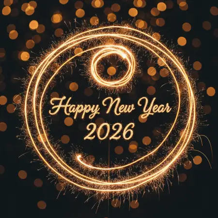 Free New Year Greeting Card Online 2026 Background Download