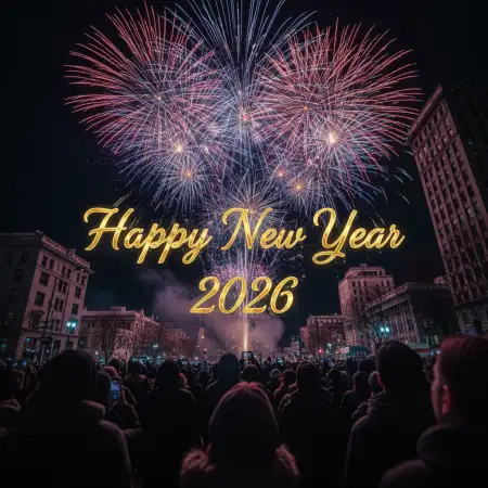 Free New Year Greeting Card Poster 2026 Background Download