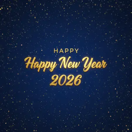 Free New Year Greeting Card Red And Blue Theme 2026 Background Download