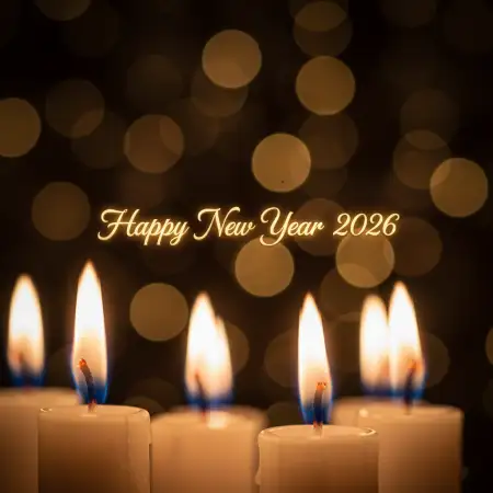 Free New Year Greeting Card With Clock Design 2026 Background Download