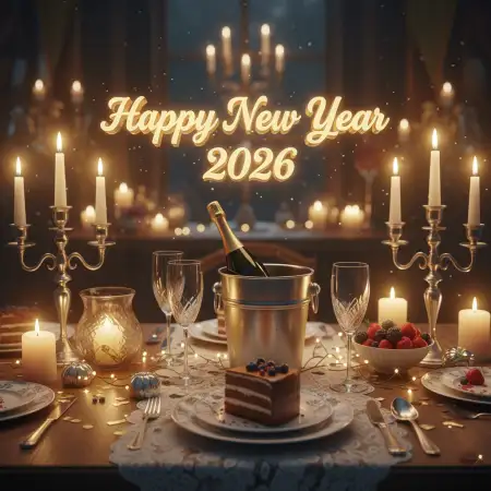 Free New Year Greeting Card With Message 2026 Background Download