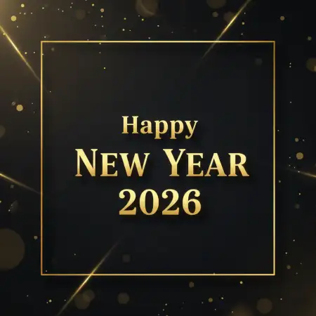 New Year Instagram Post Design Stylish Font - Free New Year Instagram Post Design Download