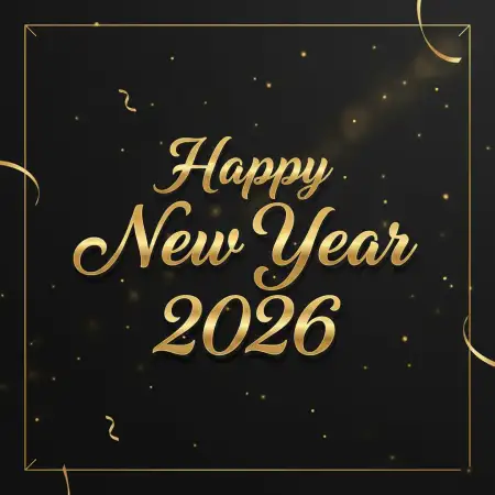 New Year Instagram Post Design With Typography - Free New Year Instagram Post Design Download